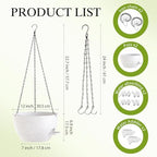 12 inch hanging baskets 2 pc with chains shown in use