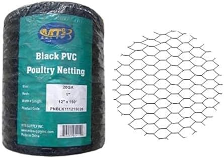 pvc hexagonal poultry netting chicken wire 12" x150' shown in use