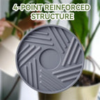 plant caddy with hidden wheels 13.5 inch heavy on a desk or shelf