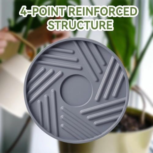 plant caddy with hidden wheels 13.5 inch heavy on a desk or shelf