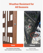 vevor metal privacy screen, 47" w x 76", side view