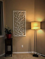 vima (leaf veins) decorative wall art panel, close-up detail