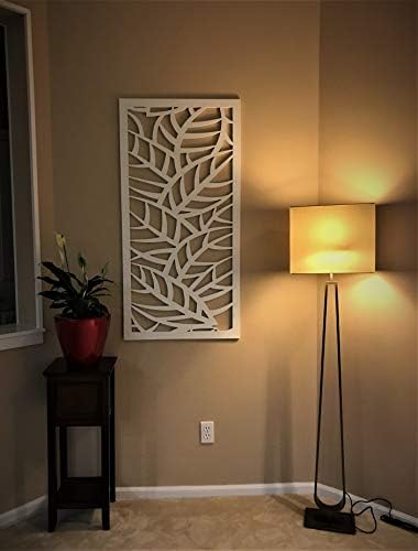 vima (leaf veins) decorative wall art panel, close-up detail