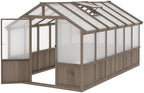 yardenaler 8x12 ft greenhouse kit with 6mm thick, view 9