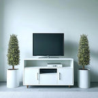 36" artificial boxwood topiary trees with ground spike, package contents