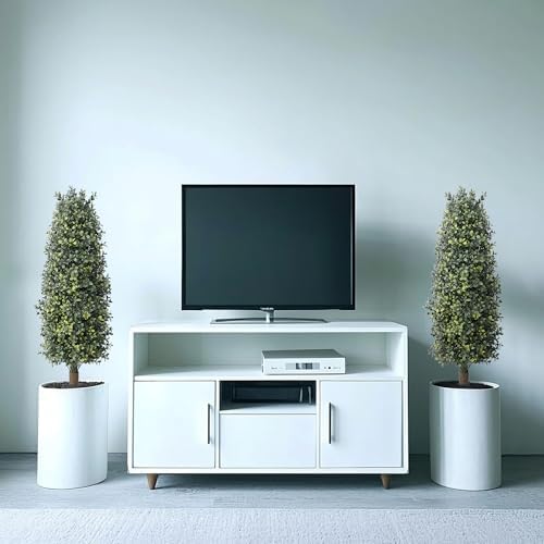 36" artificial boxwood topiary trees with ground spike, package contents