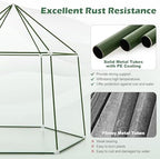 happygrill greenhouses for outdoors, portable greenhouse with pe showing dimensions