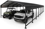 20x40 ft heavy duty metal carport with reinforced, view 9