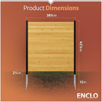 enclo richmond privacy screen, cedar wood, diy no, package contents