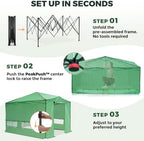 eagle peak 12x8 portable walk-in greenhouse, pop-up indoor on a desk or shelf