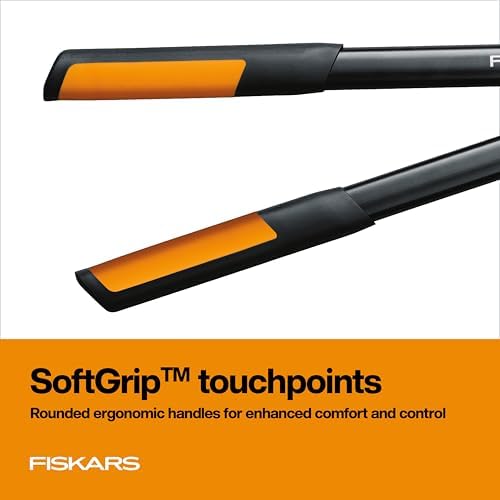 fiskars 25” powergear2 garden bypass loppers, 1.75" capacity showing dimensions