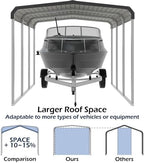 xilingol metal carport, heavy duty carport canopy with on a desk or shelf