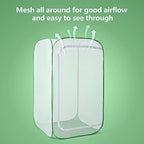 36" outdoor mesh plant enclosure, plant cover for shown in use