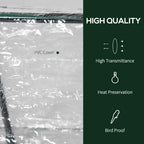 outsunny 4' x 2' x 2' portable mini, close-up detail