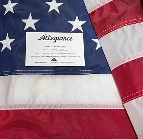 allegiance american flags for outside 4x6 ft, made shown in use