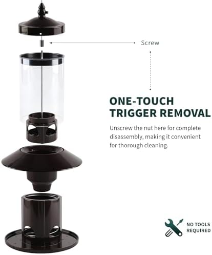 squirrel-proof bird feeder for outdoor hanging wild bird, package contents