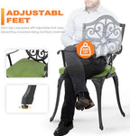 nuu garden outdoor 3-piece bistro set with cushions, close-up detail