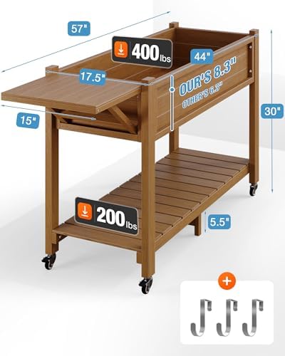 yefu raised garden bed with legs, hips, waterproof on a desk or shelf