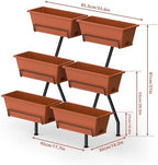 vertical garden planter 3 tier vertical raised garden shown in use