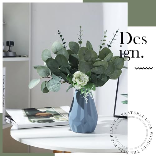 taiyin 70 pieces artificial eucalyptus leaves set greenery showing dimensions