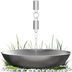 rain chains direct aluminum basin, main product view