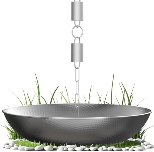 rain chains direct aluminum basin, main product view