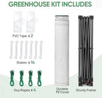 eagle peak 10x10 portable walk-in greenhouse, pop-up indoor, view 9