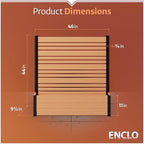 enclo 4fth florence privacy screen w/planter box, freestanding, package contents