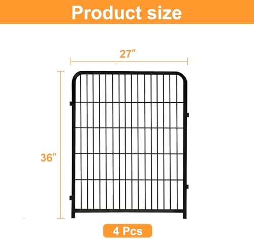 getlay garden fencing 36 inch high, 4 panels, close-up detail