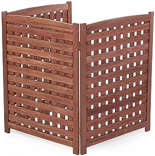 knocbel privacy screen solid wood decorative fences air shown in use