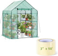 ohuhu greenhouse for outdoors with screen windows+greenhouse repair, main product view