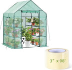 ohuhu greenhouse for outdoors with screen windows+greenhouse repair, main product view