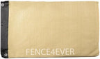 4'x50' 4ft tall 3rd gen tan beige fence, front angle view