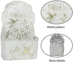 big fortune metal wall mount planter wall vases, side view