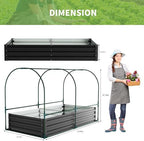 docred garden bed with pvc cover, 72.8" x on a desk or shelf