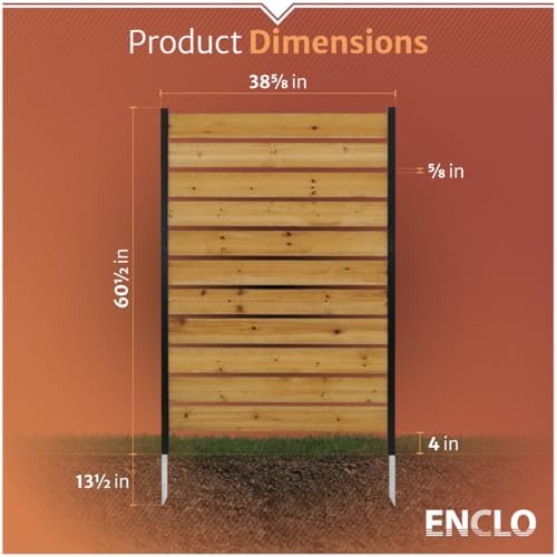 enclo concord privacy screen, cedar wood diy no, package contents