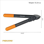 fiskars 15” powergear garden anvil loppers, tree trimmer, package contents