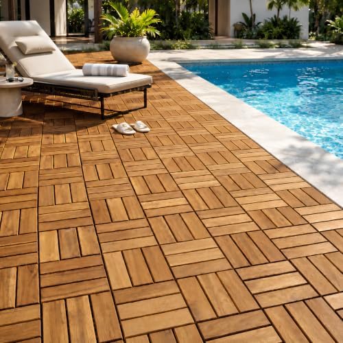 thyoi premium deck tiles, 10 pcs patio flooring, main product view