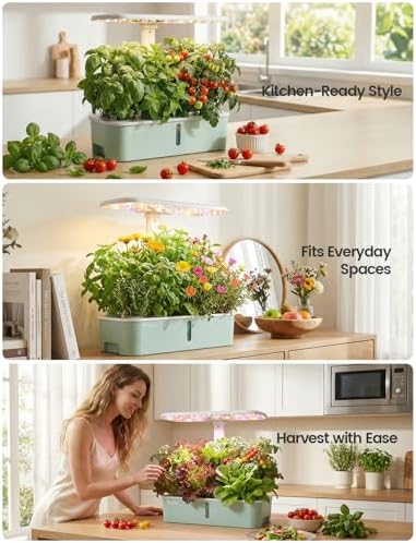 letpot lph-air hydroponics growing system kits, app & on a desk or shelf