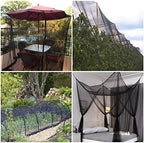 78x10ft mosquito netting garden mesh netting, fly bird, front angle view