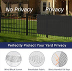 windscreen4less 6'x50' privacy fence screen heavy duty windscreen, close-up detail