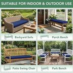 summsun outdoor bench cushion pad, 48 x 18 on a desk or shelf