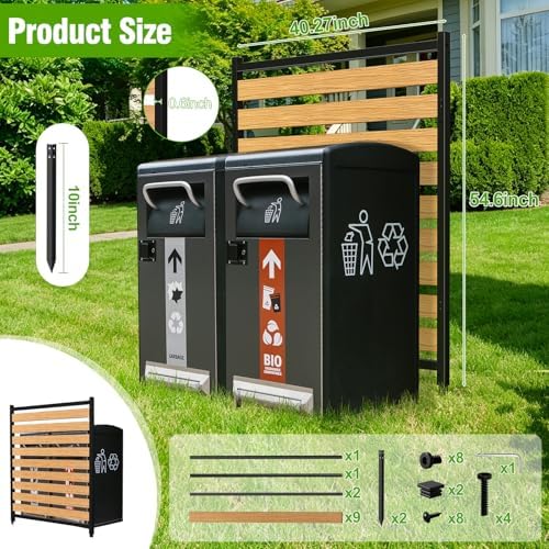 metal air conditioner fence 1 panels - 40.27" shown in use