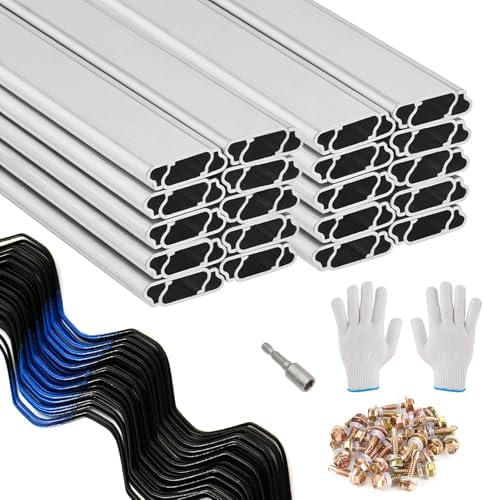 3.28-foot greenhouse wiggle spring wire & lock channel, main product view
