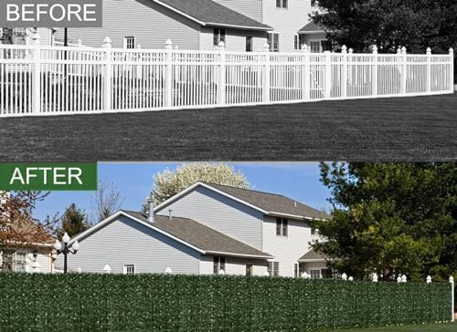 faux ivy privacy fence screen 120 * 40 showing dimensions