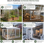 clear tarp with grommets,transparent heavy duty pvc vinyl, view 9