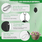 heavy duty plant pulley, retractable plant hanger with, package contents