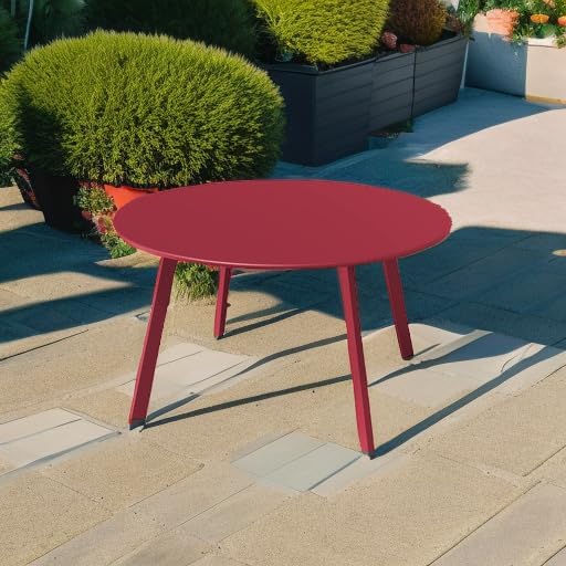grand patio round steel patio coffee table, weather, package contents