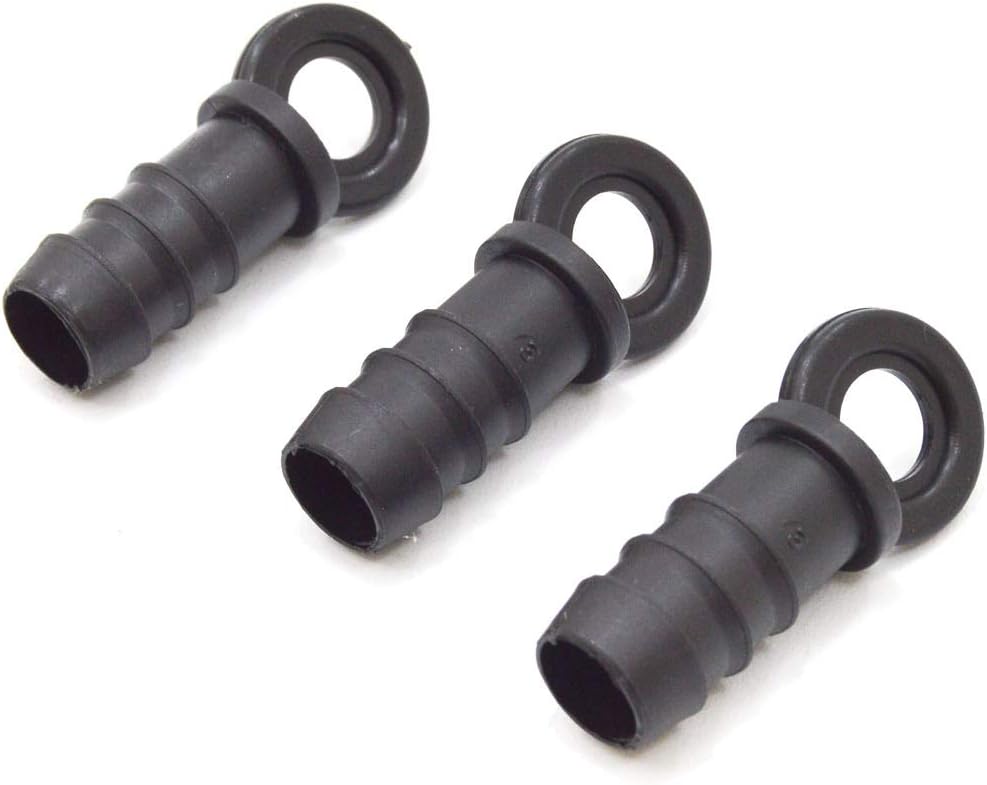 S&M 540400 Drip End Cap 12 mm-Blister Pack of 3, Black