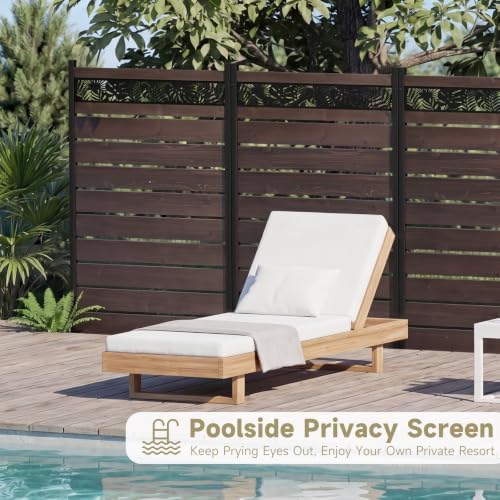 wooden privacy fence screen,outdoor trash can and air, view 9